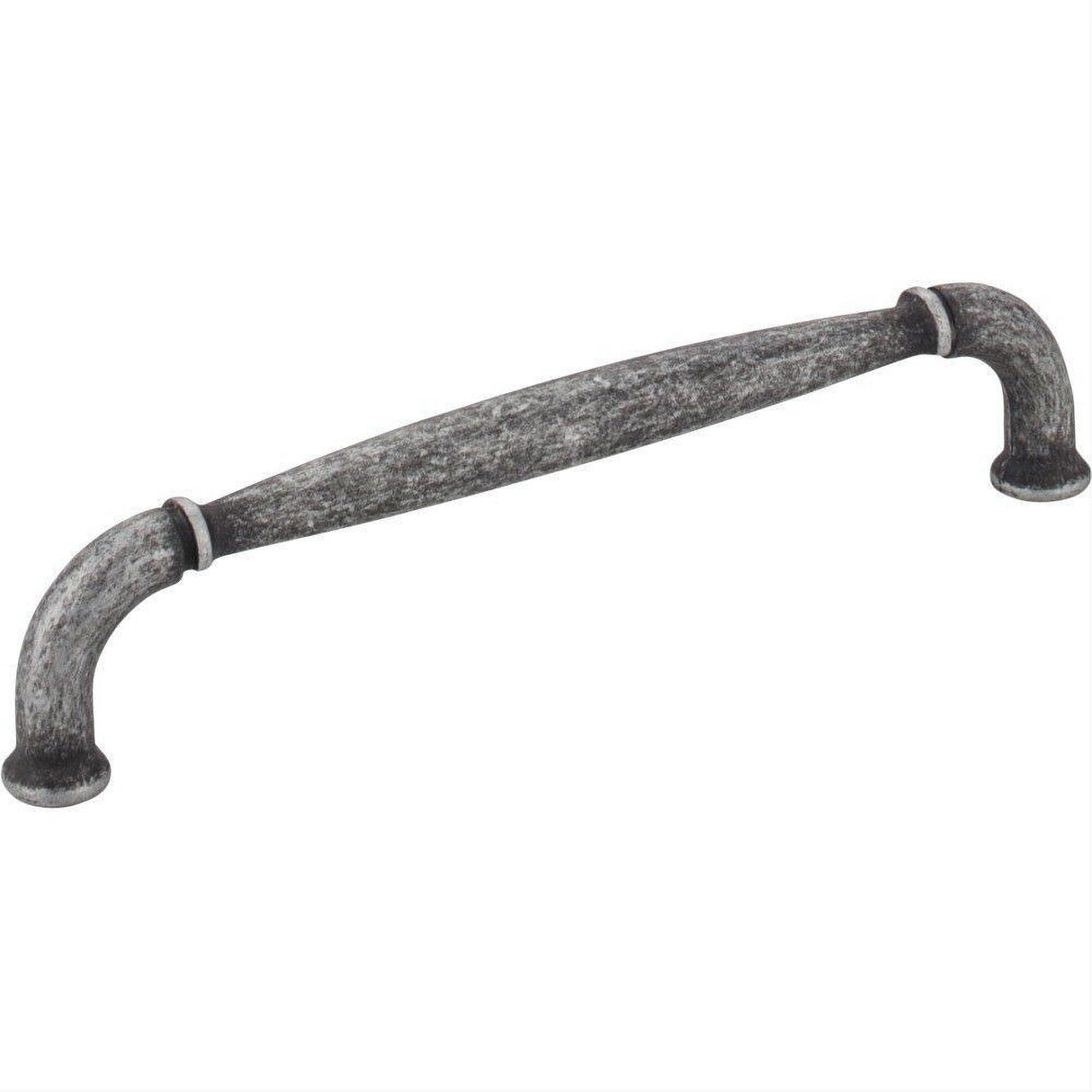Jeffrey Alexander 737-128SIM-128 Chesapeake 5-1/2" Zinc Cabinet Pull Distressed Antique Silver