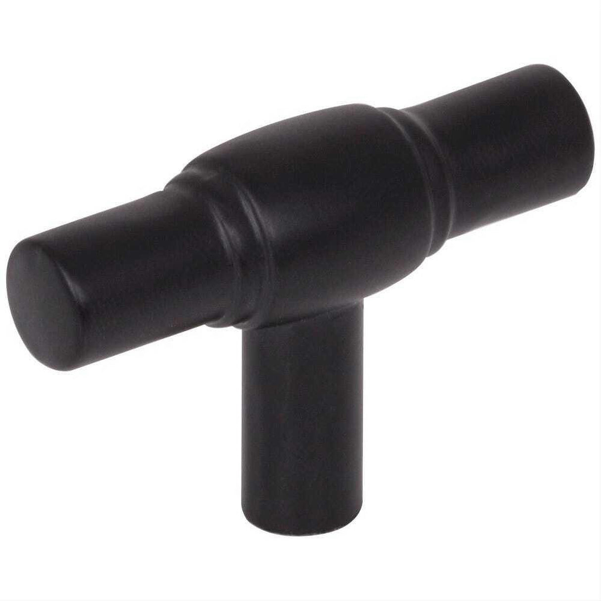 Jeffrey Alexander 885L-MB Hayworth 2" Zinc Cabinet T-Shaped Cabinet Knob Matte Black
