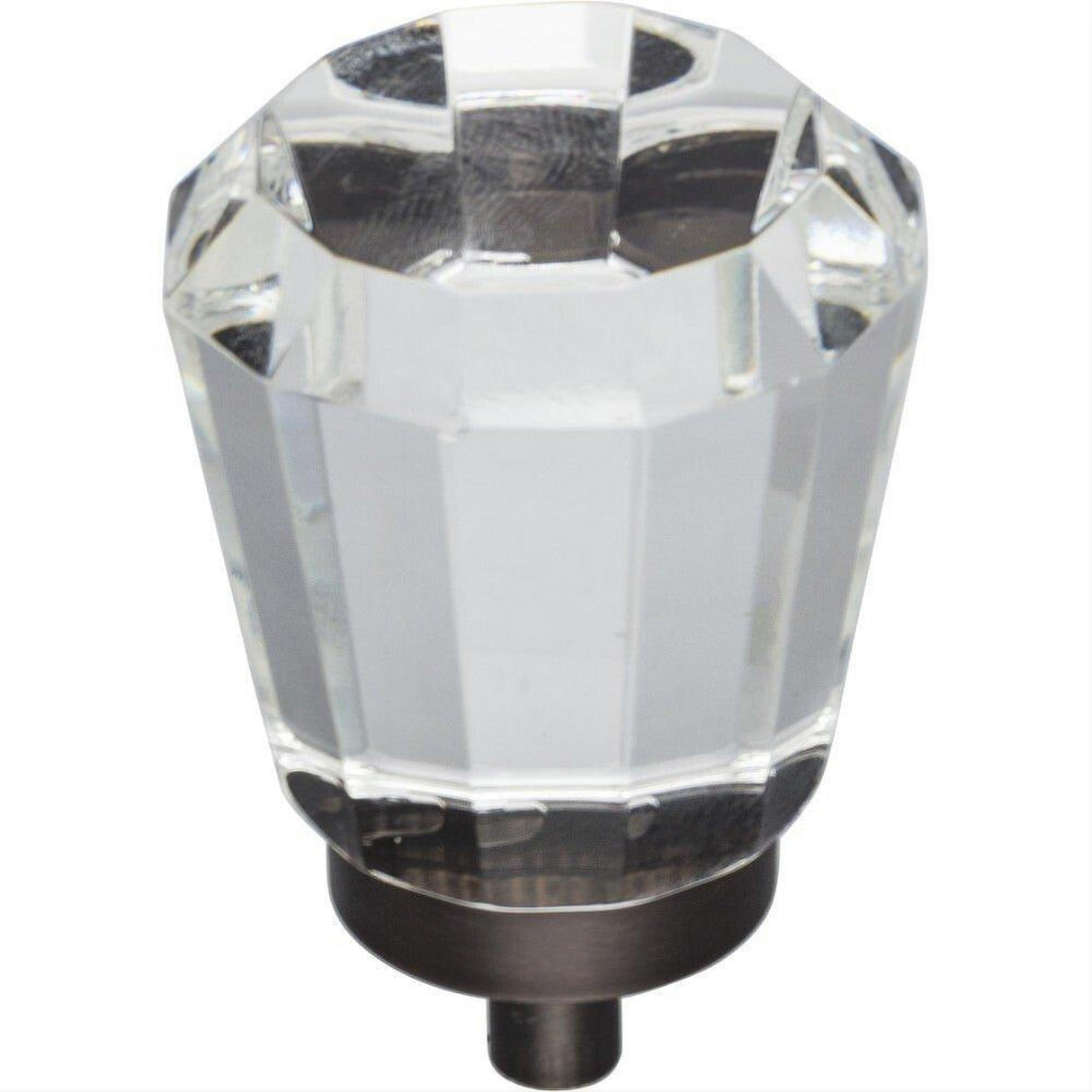 Jeffrey Alexander G150L-DBAC Harlow 1-1/4" Zinc Large Tapered Glass Cabinet Knob Brushed Oil Rubbed Bronze