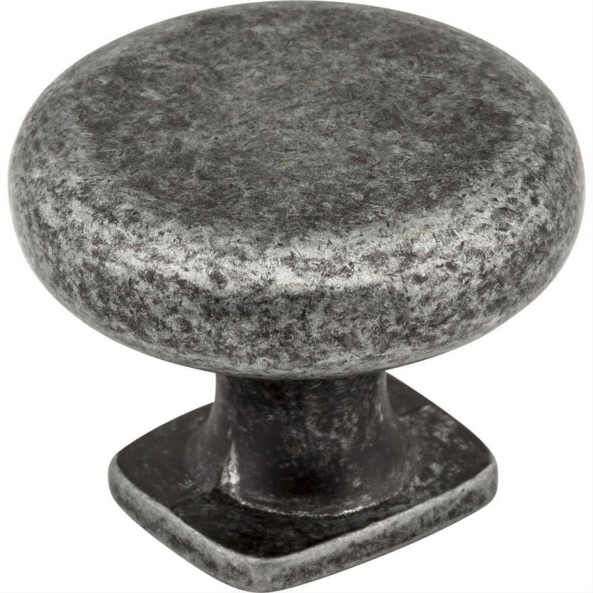 Jeffrey Alexander MO6303SIM-D MO6303 Belcastel 1 1-3/8" Zinc Cabinet Knob Distressed Antique Silver
