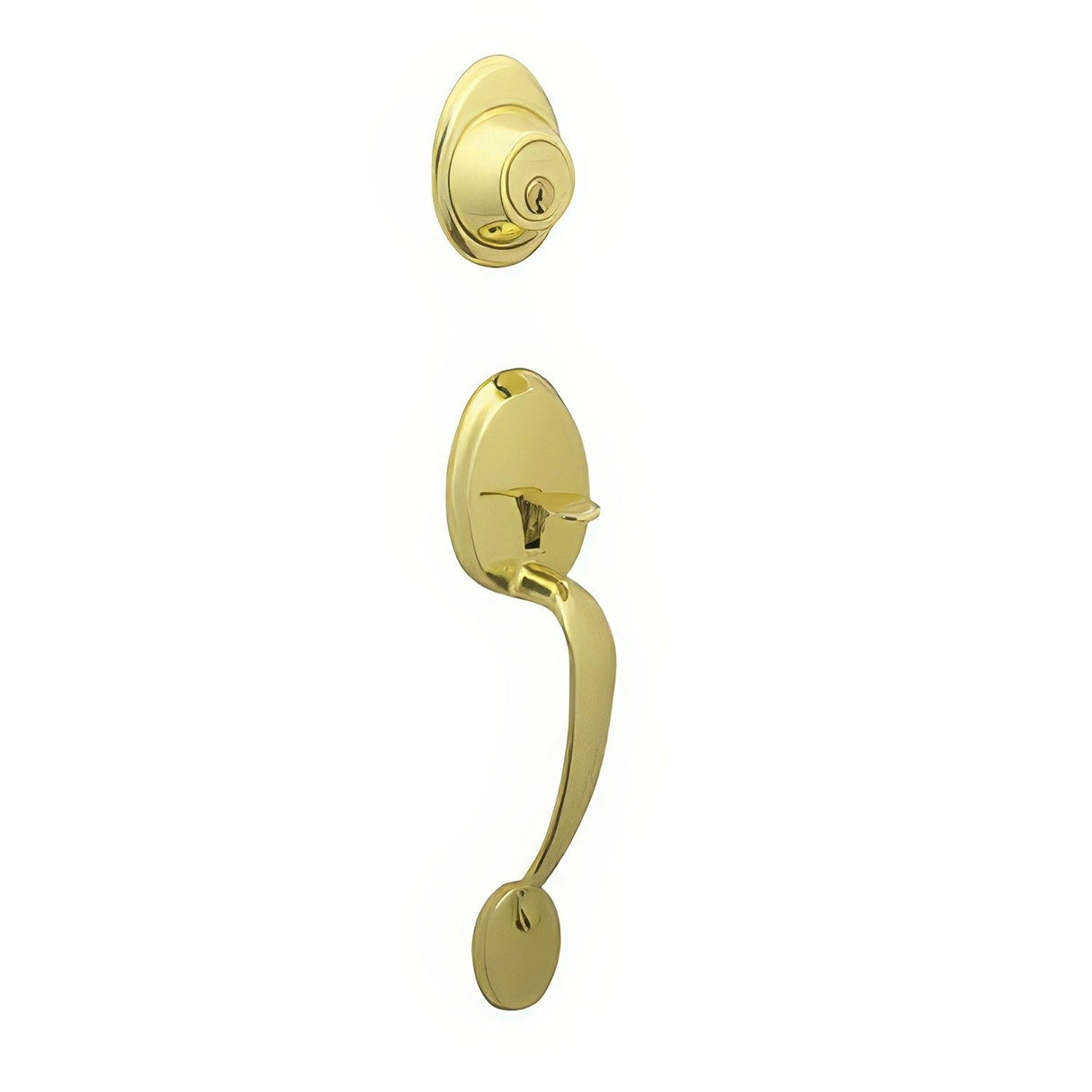 Dexter by Schlage JH58BAR605 polished brass single cylinder handleset