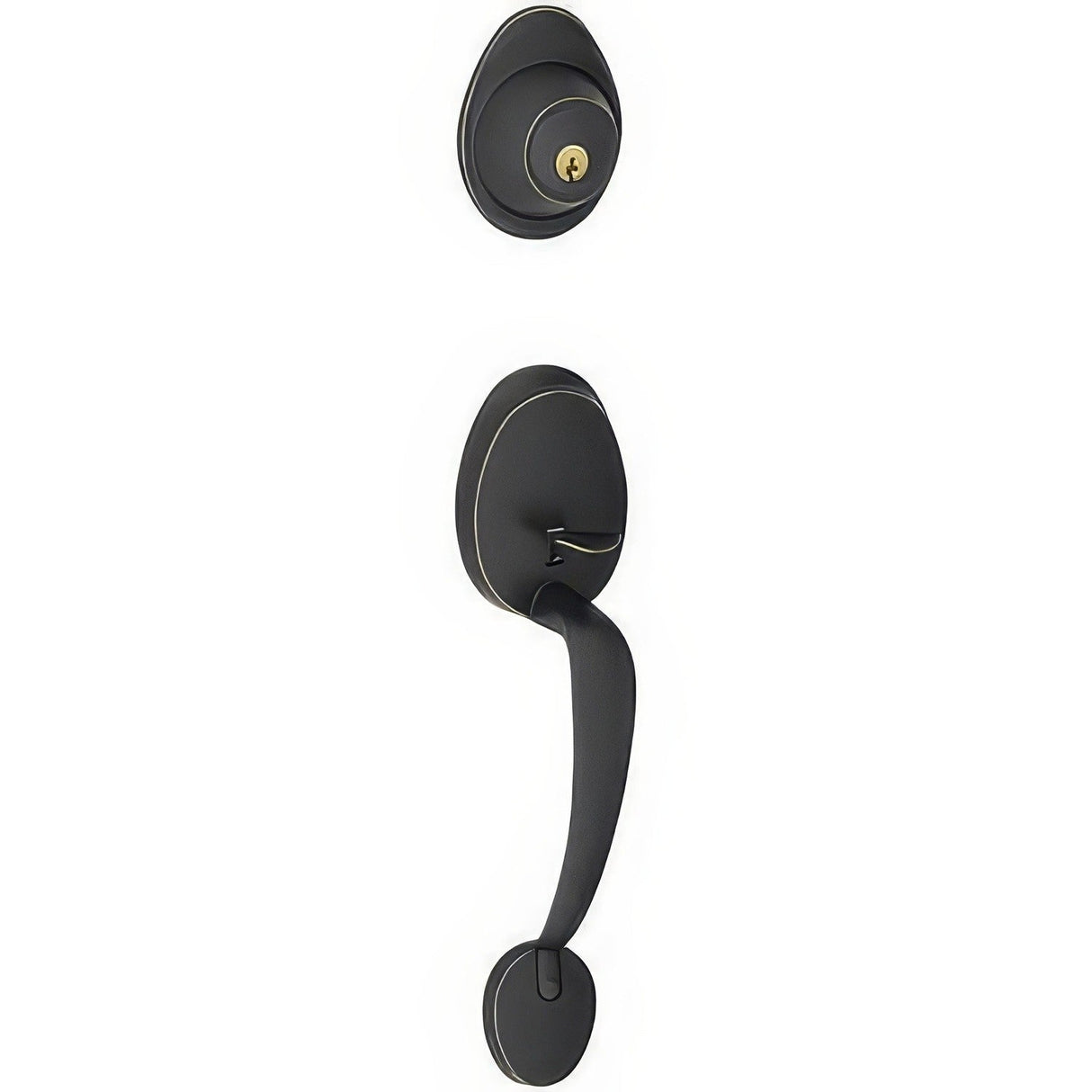 Dexter by Schlage JH58BAR622 matte black single cylinder handleset