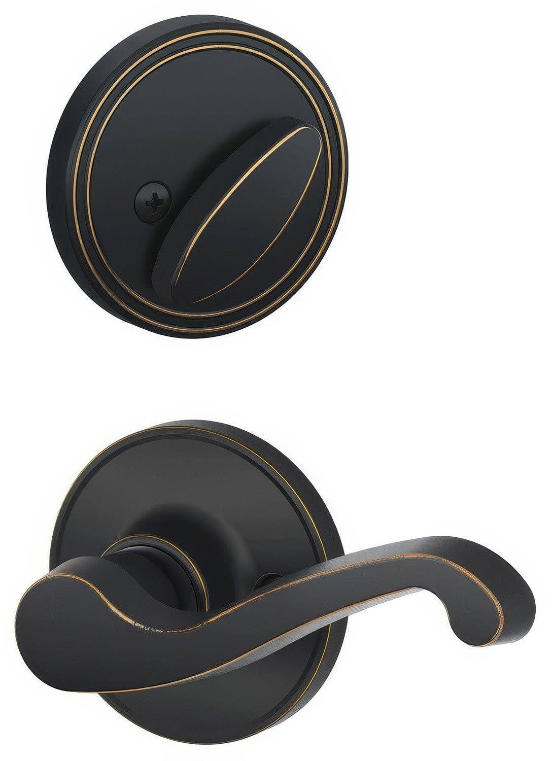 Dexter by Schlage JH59LAS716LH aged bronze dummy interior pack