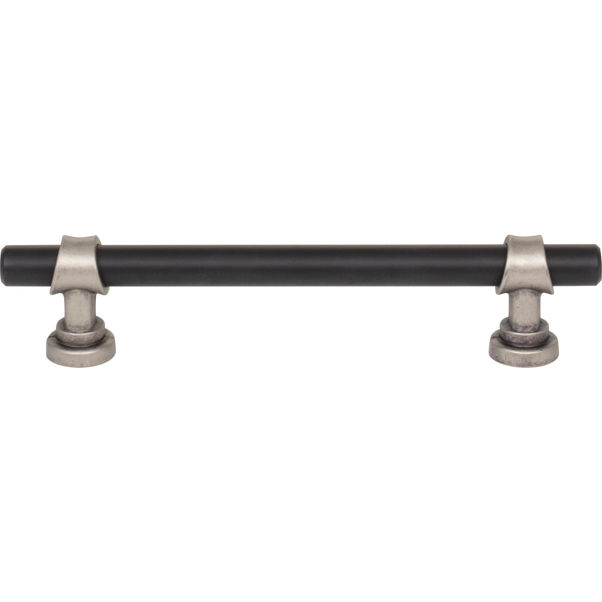 Top Knobs M2718 Bit 5 1/16" Center to Center Bar Pull Flat Black and Pewter Antique