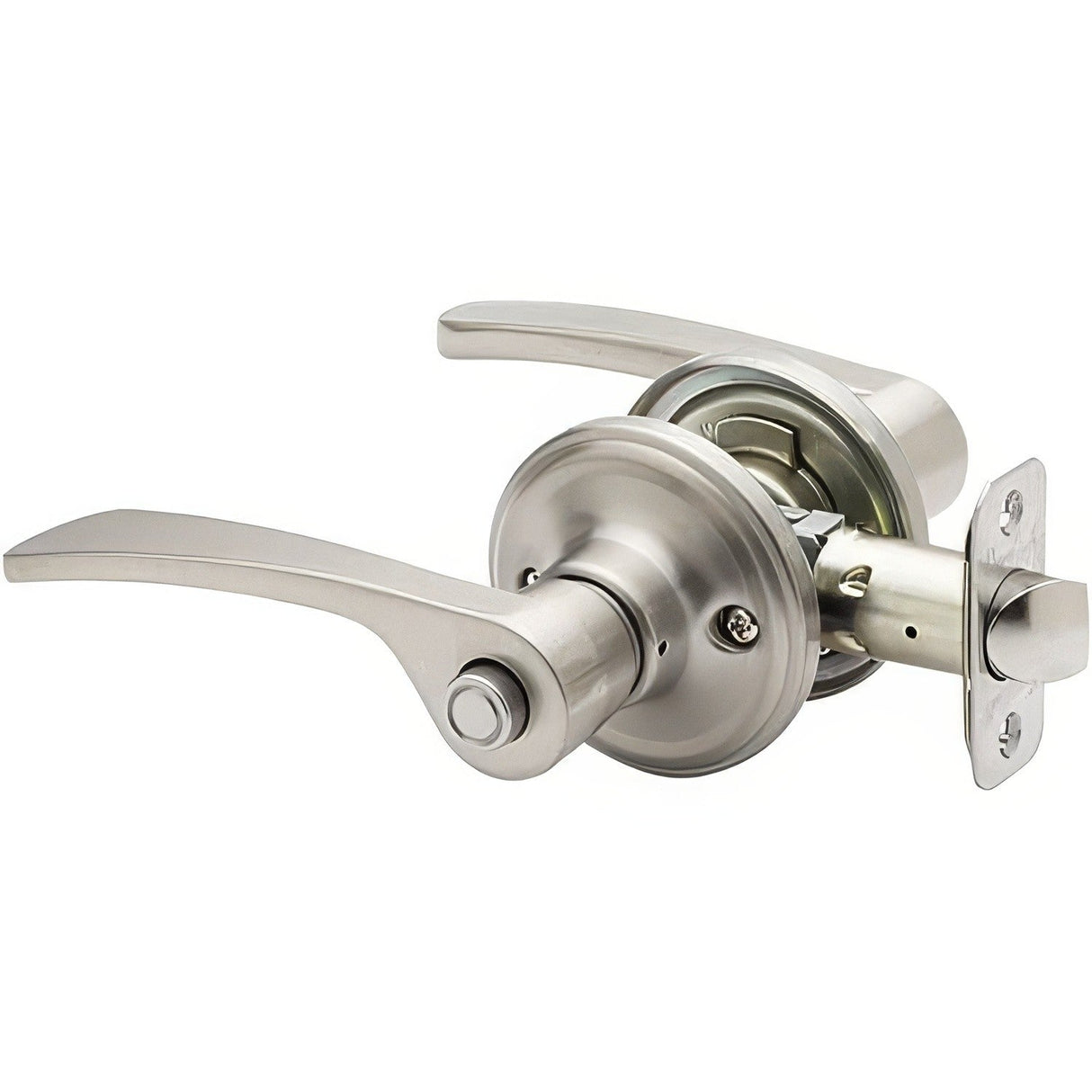 Copper Creek KL2231SS Kash privacy privacy door lever in satin stainless, additional view