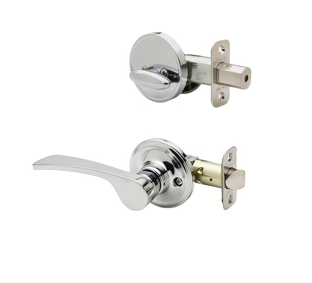 Copper Creek KL2890RHPS polished stainless single cylinder handleset