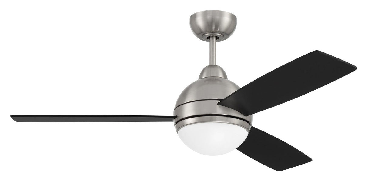 Craftmade KNE48BNK3 brushed polished nickel ceiling fan blades included