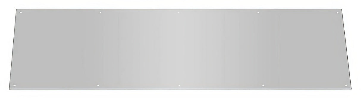 Deltana KP1034U32D kick plate in satin stainless, front view