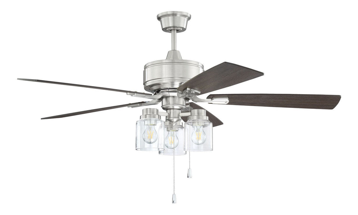 Craftmade KTE52BNK5 brushed polished nickel ceiling fan blades included