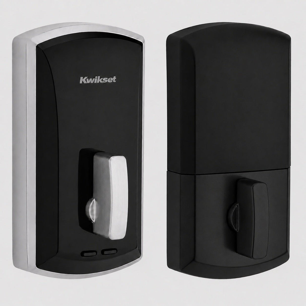 Kwikset 1000-26514.FD.4L.STRKP.KS 20 Min UL Unite Electronic Smart MF Deadbolt Bright Chrome / Matte Black