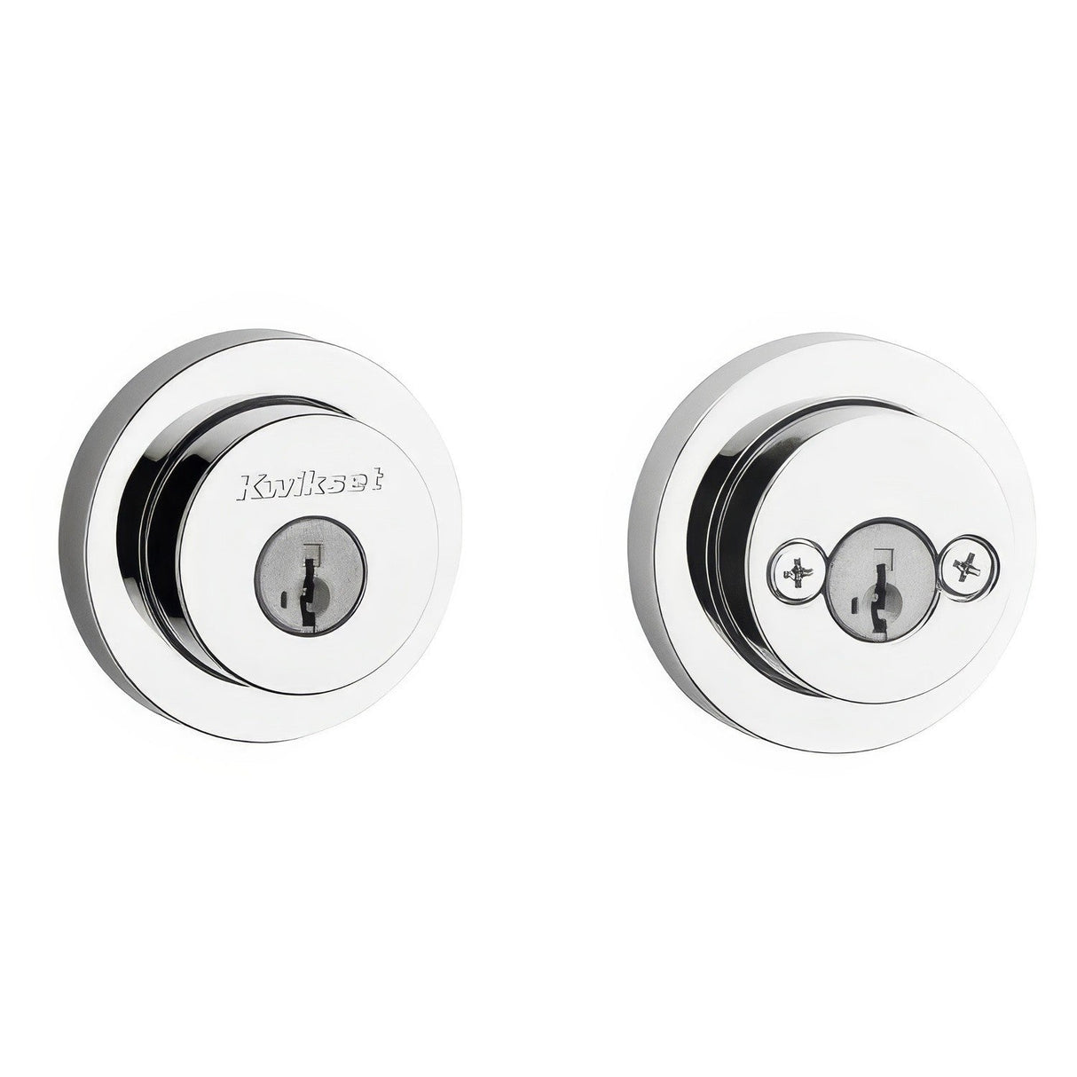 Kwikset 159RDT-26S.STRKP Halifax Double Cylinder Deadbolt Bright Chrome