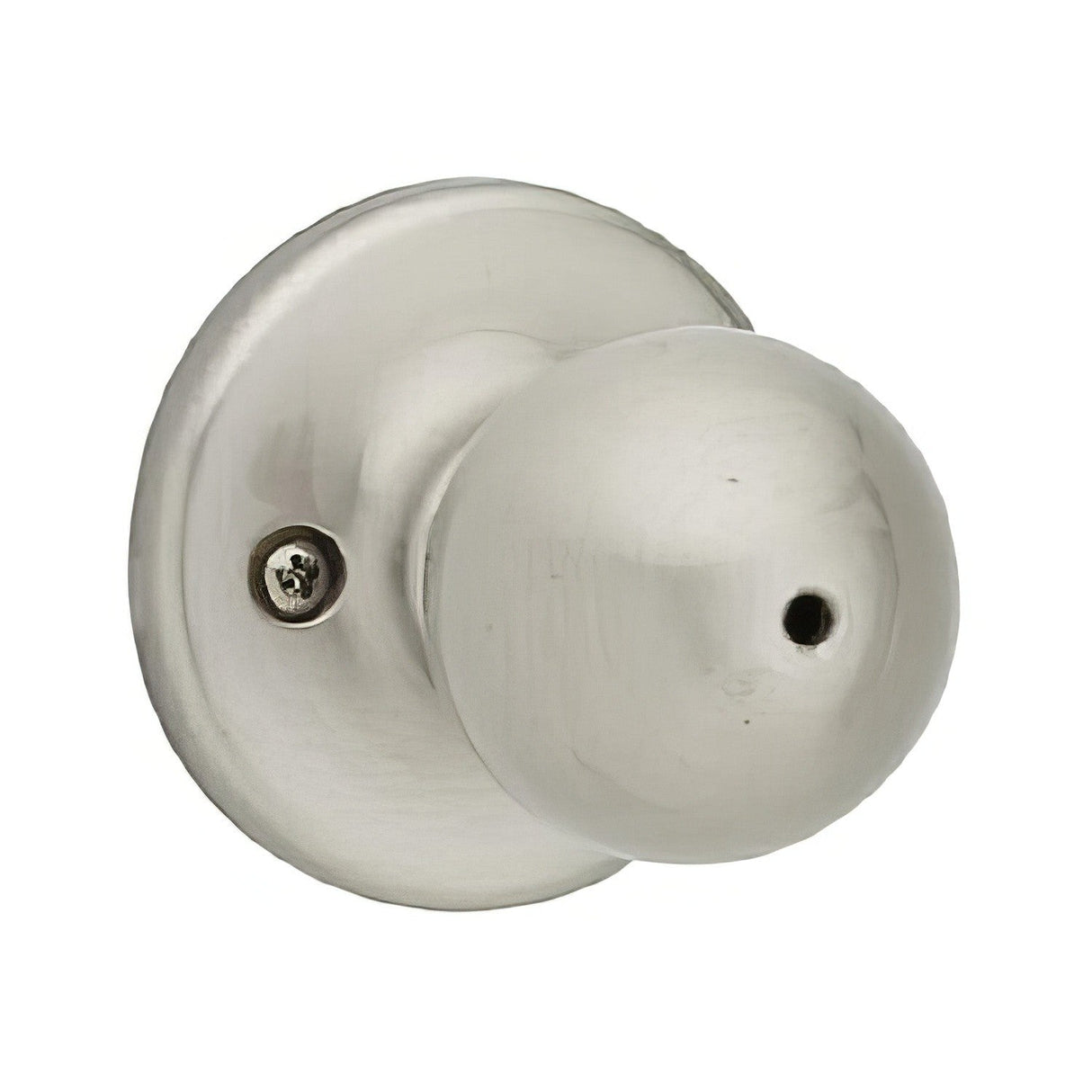 Kwikset 300P-15 Polo Knob Privacy Door Lock and RCS Strike Satin Nickel