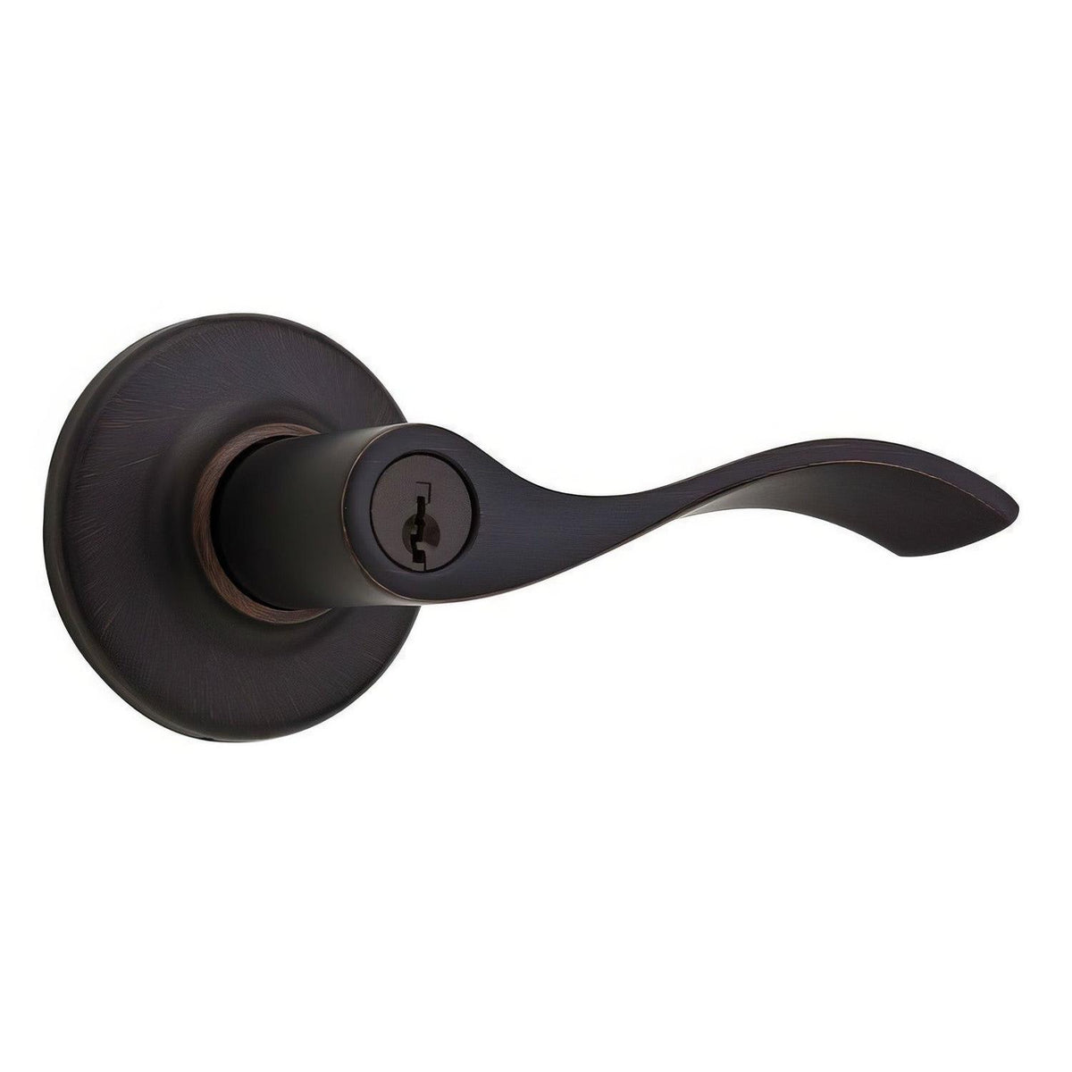 Kwikset 405BL-11PS Balboa Keyed Entry Lever - Venetian Bronze