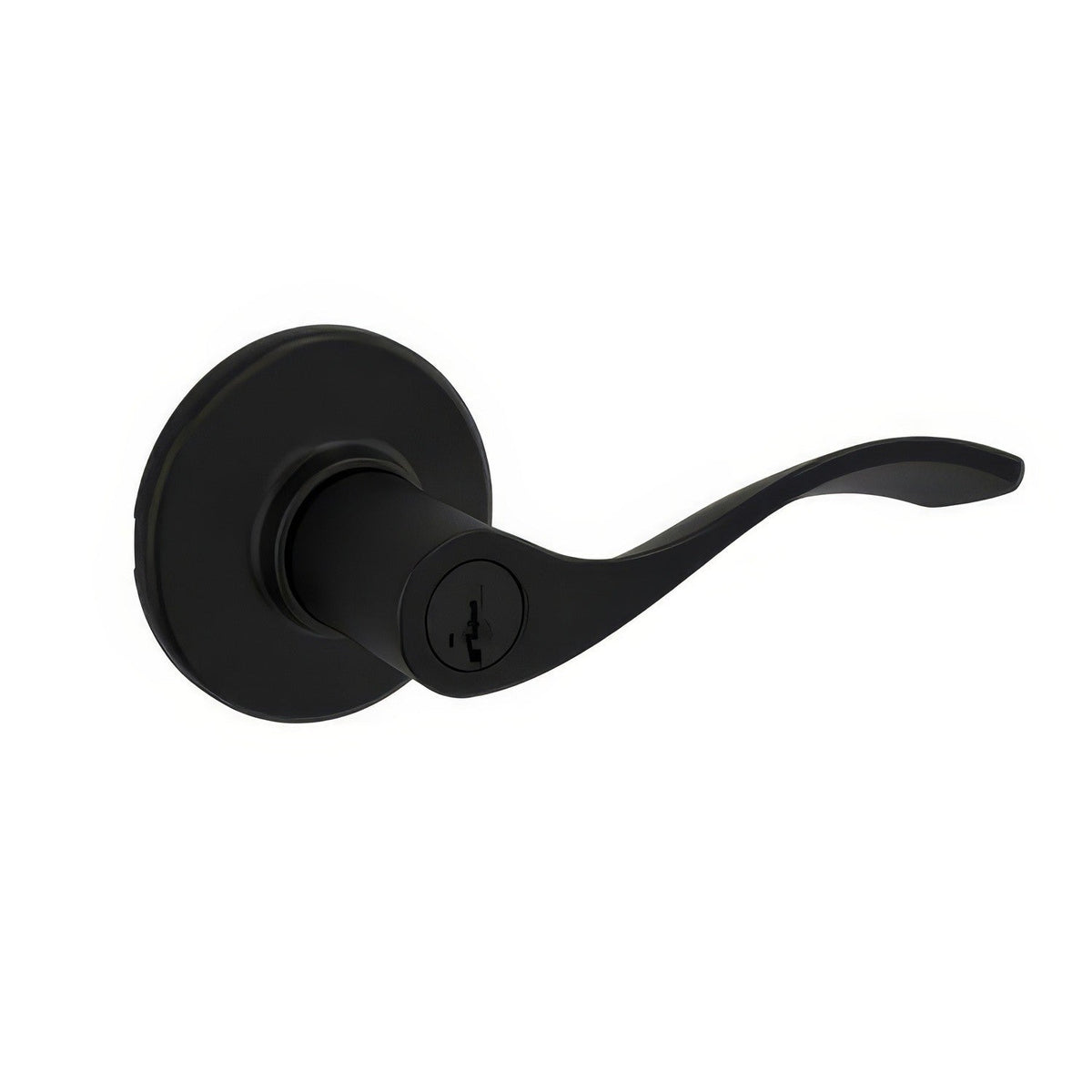 Kwikset 405BL-514S Balboa Keyed Entry Lever - Matte Black