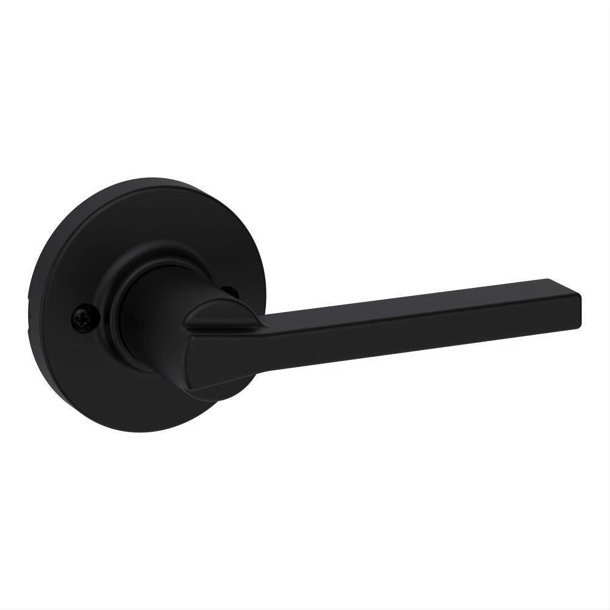 Kwikset 488CSLRDT-514 Casey Half Dummy Door Lever with Round Rose Matte Black