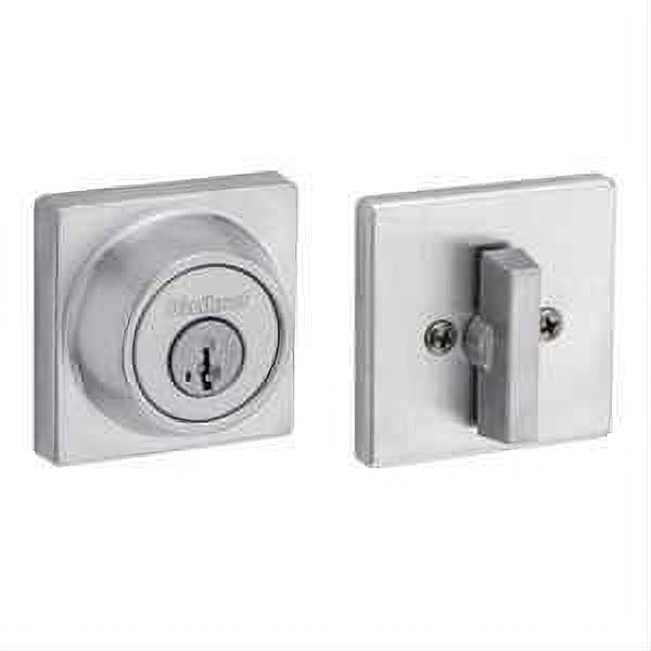 Kwikset 660SQT-26DS.STRKP Single Cylinder Square Deadbolt SmartKey Satin Chrome