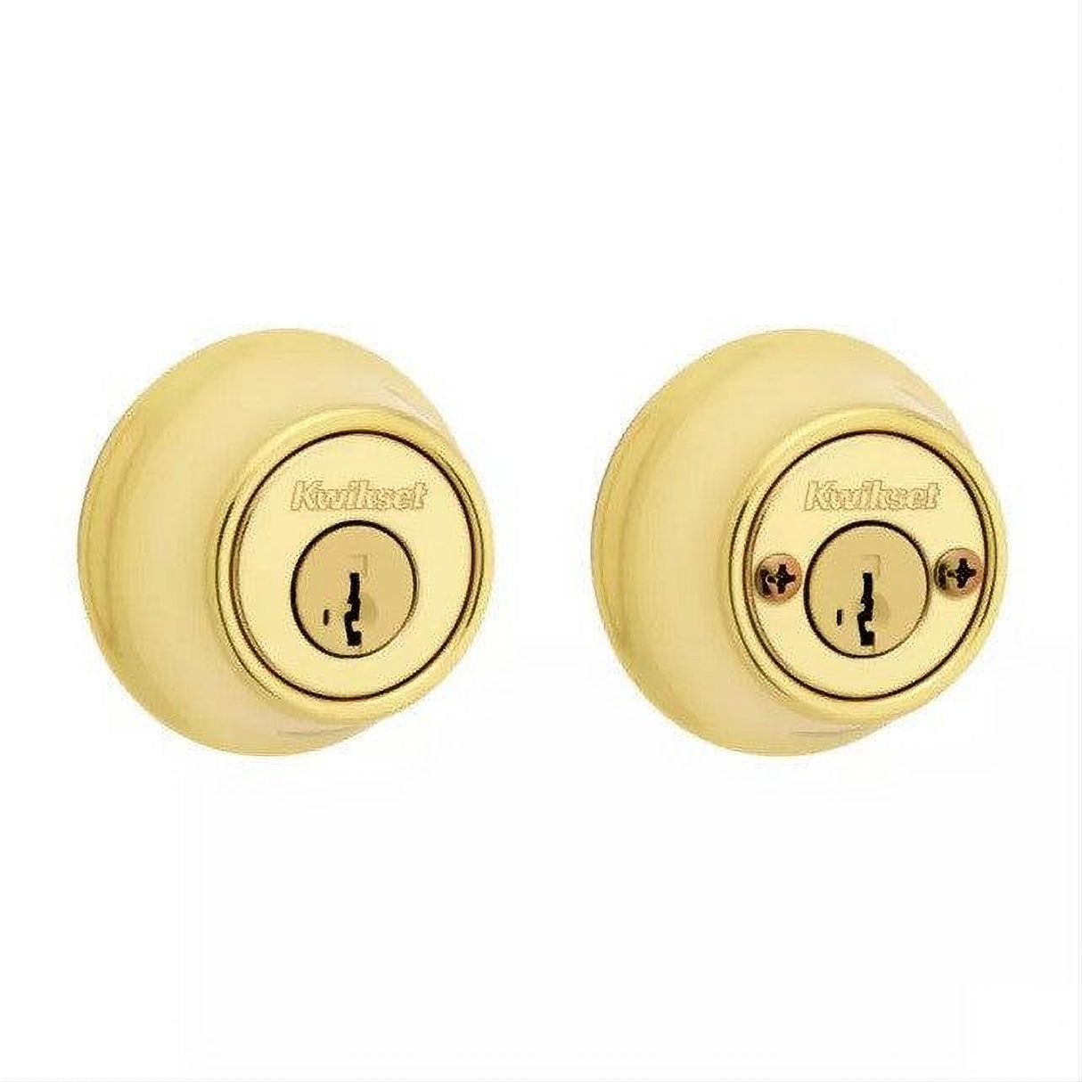 Kwikset 665-11P.STRKP Double Cylinder Deadbolt with RCAL Latch and STRKP Strike Pack which includes Square Corner, Round Corner and 5303 Round Corner Full Lip Strikes Venetian Bronze