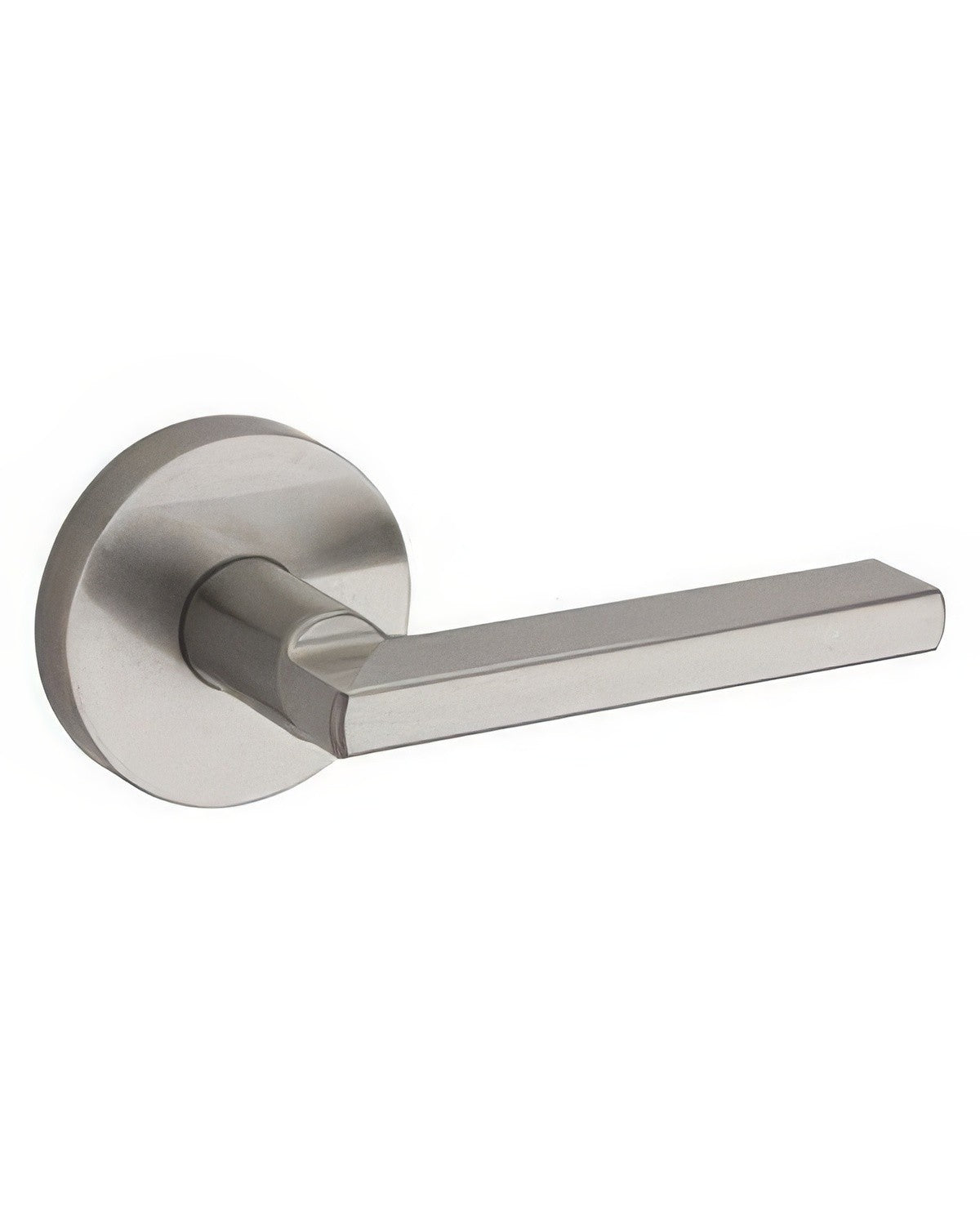 Kwikset 720HFLRDT-15 Halifax Lever with Round Rose Passage Door Lock and RCS Strike Satin Nickel
