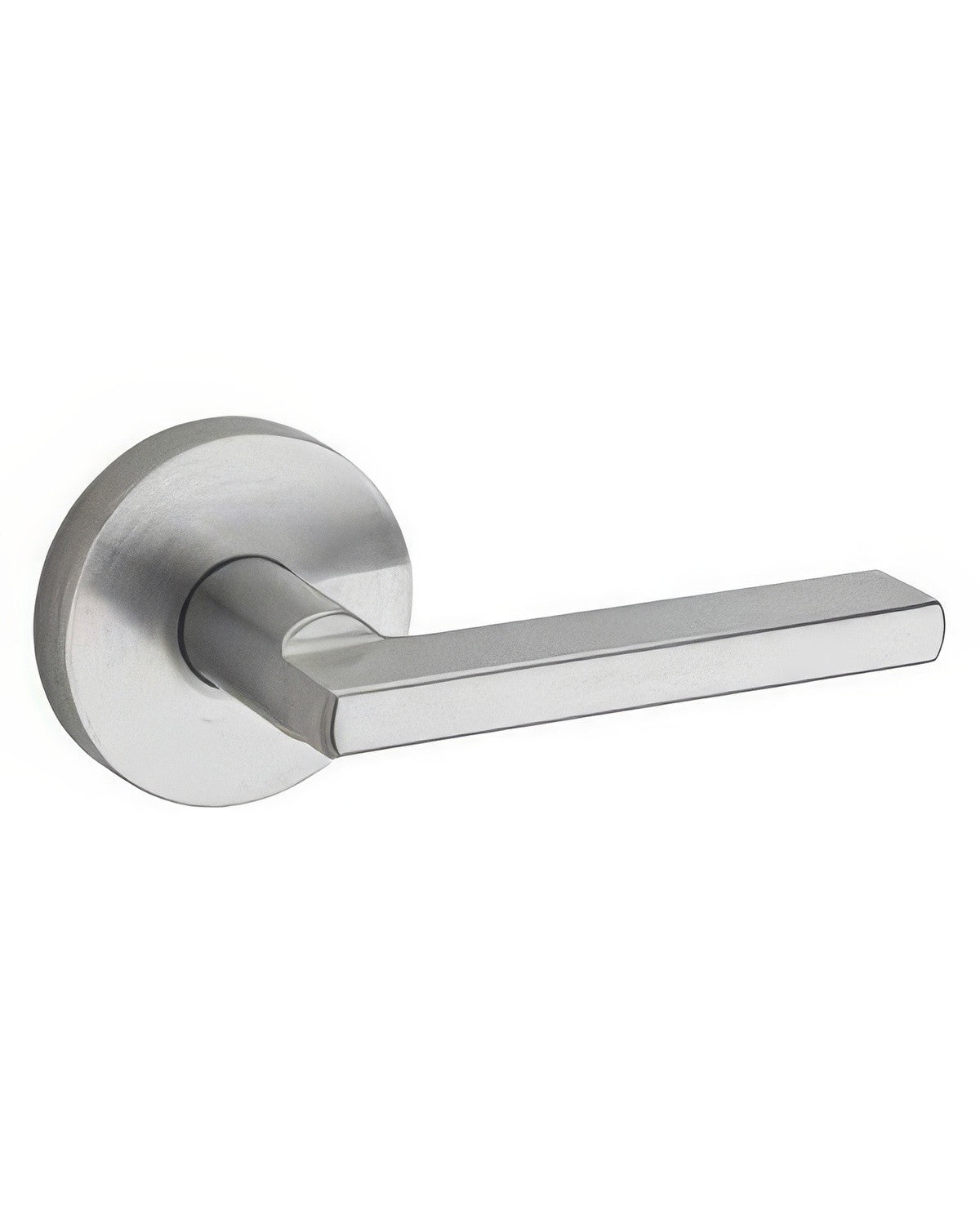 Kwikset 720HFLRDT-26D Halifax Lever with Round Rose Passage Door Lock and RCS Strike Satin Chrome