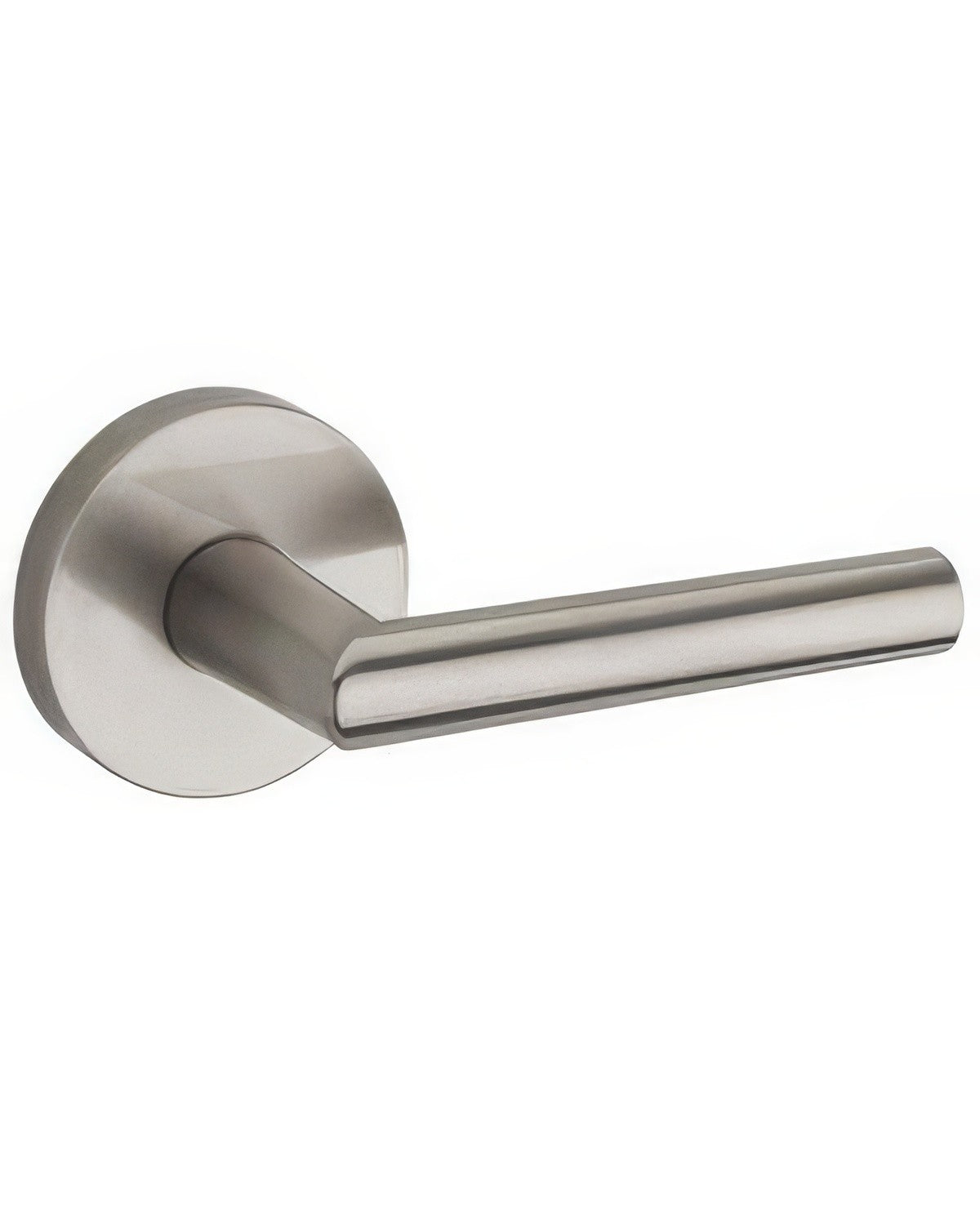 Kwikset 720MILRDT-15 Milan Passage Door Lever with Round Rosette Satin Nickel
