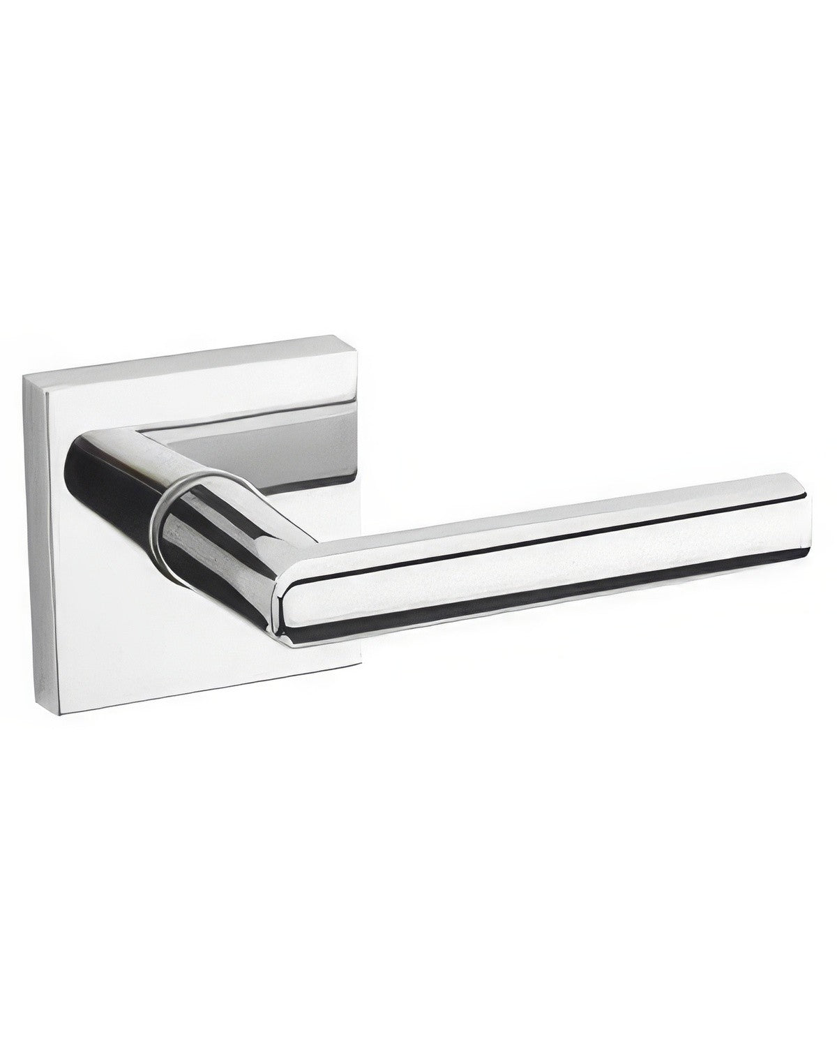 Kwikset 720MILSQT-26 Milan Passage Door Lever with Square Rosette Bright Chrome