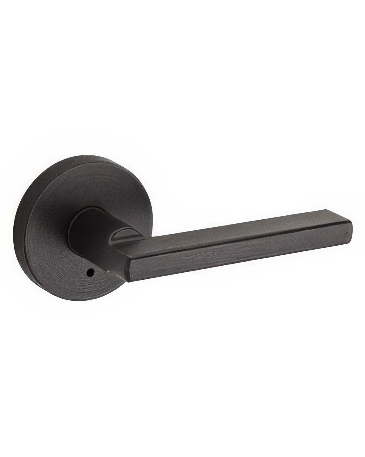 Kwikset 730HFLRDT-11P Halifax Lever with Round Rose Privacy Door Lock and RCS Strike Venetian Bronze
