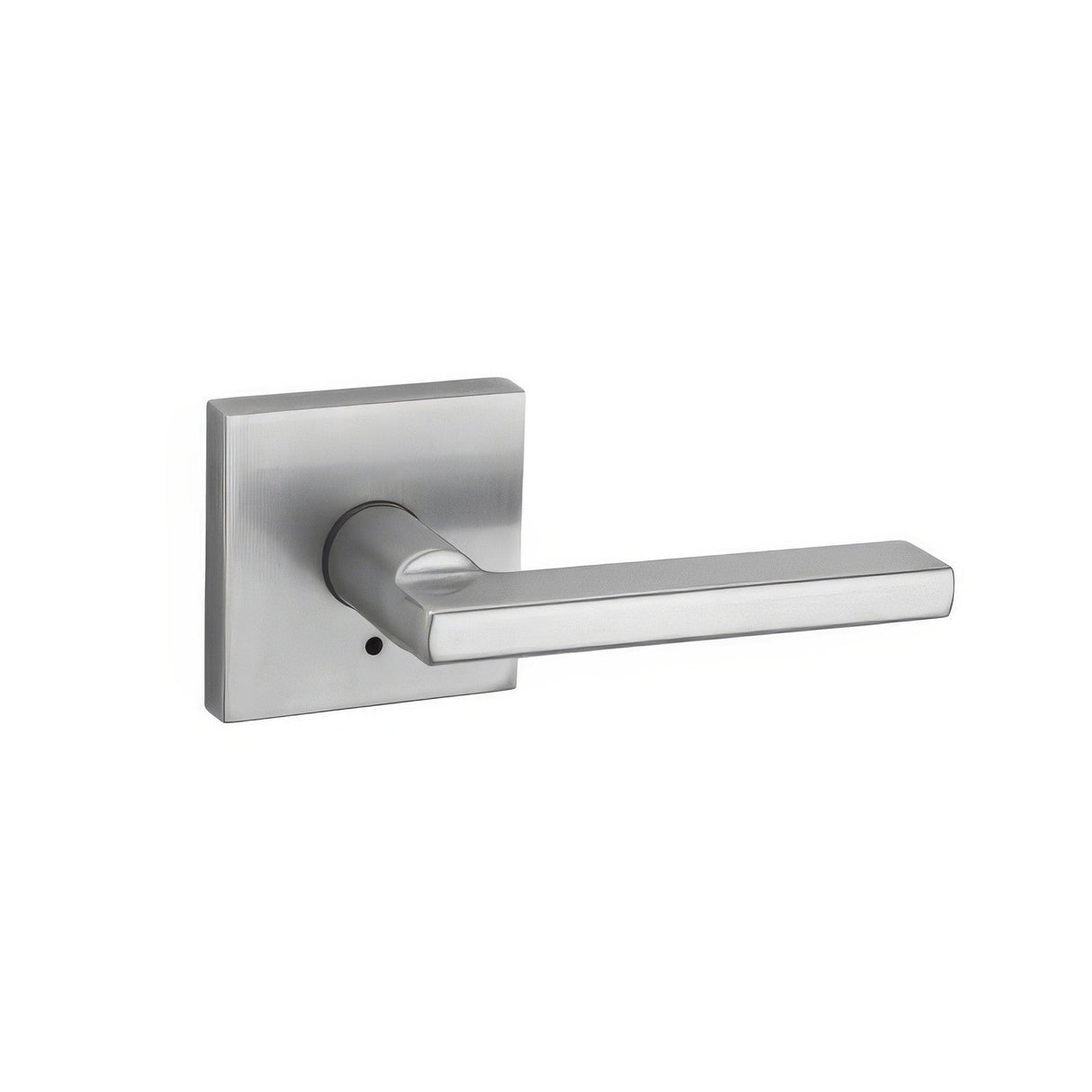 Kwikset 730HFLSQT-26D Halifax Lever with Square Rose Privacy Door Lock and RCS Strike Satin Chrome