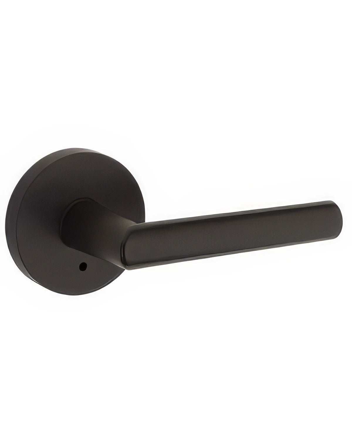 Kwikset 730MILRDT-514 Milan Privacy Door Lever with Round Rosette Matte Black