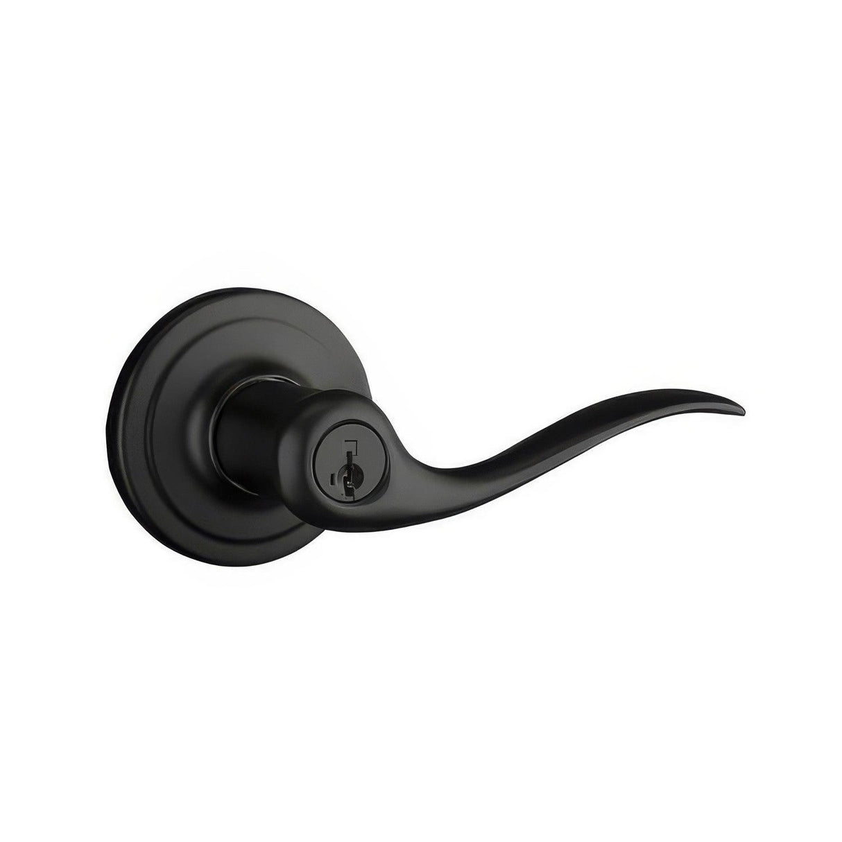 Kwikset 740TNL-514S-S Tustin Keyed Entry Lever Matte Black