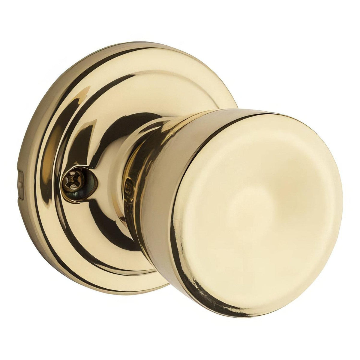 Kwikset 788A-3 Abbey Single Dummy Door Knob Bright Brass