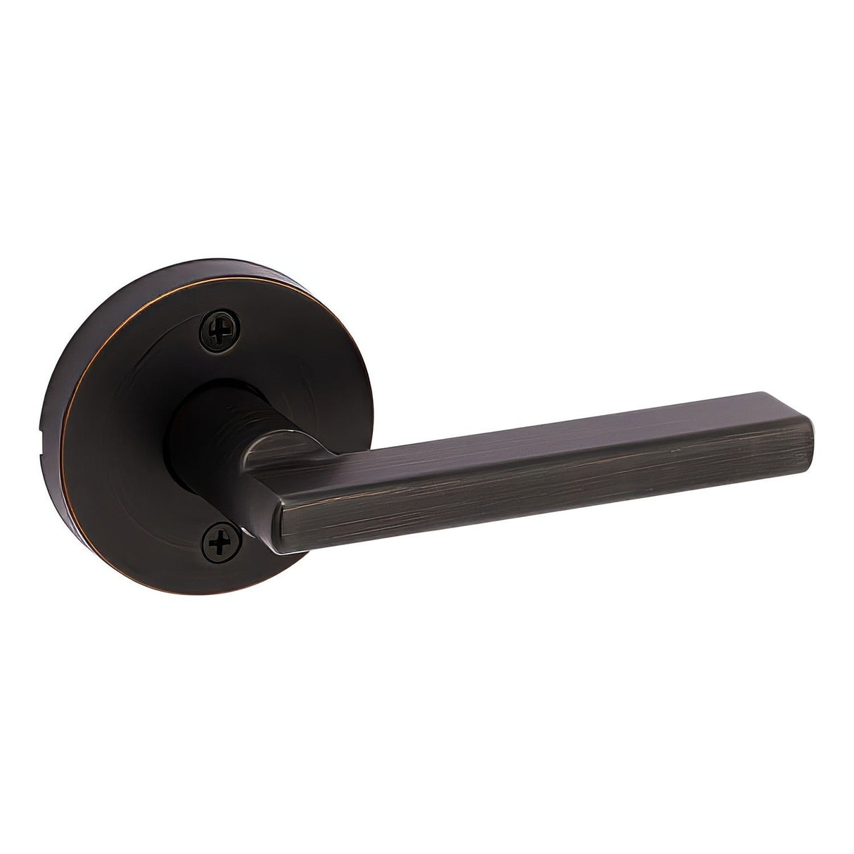 Kwikset 788HFLRDT-11P Halifax Half Dummy Door Lever with Round Rose Venetian Bronze