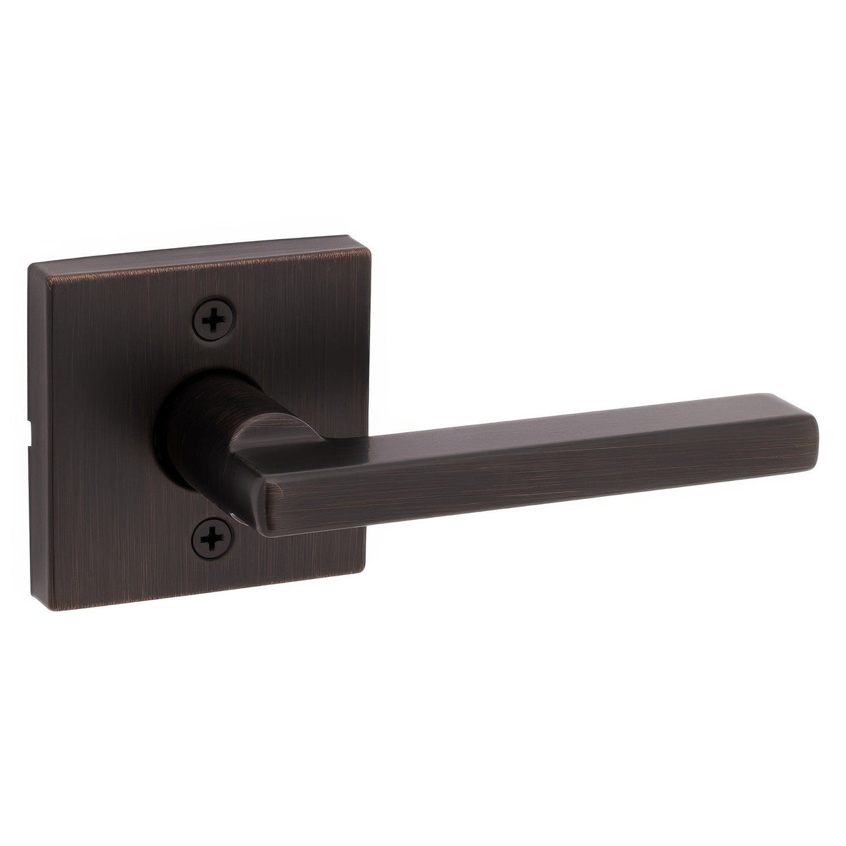 Kwikset 788HFLSQT-11P Halifax Half Dummy Door Lever with Square Rose Venetian Bronze