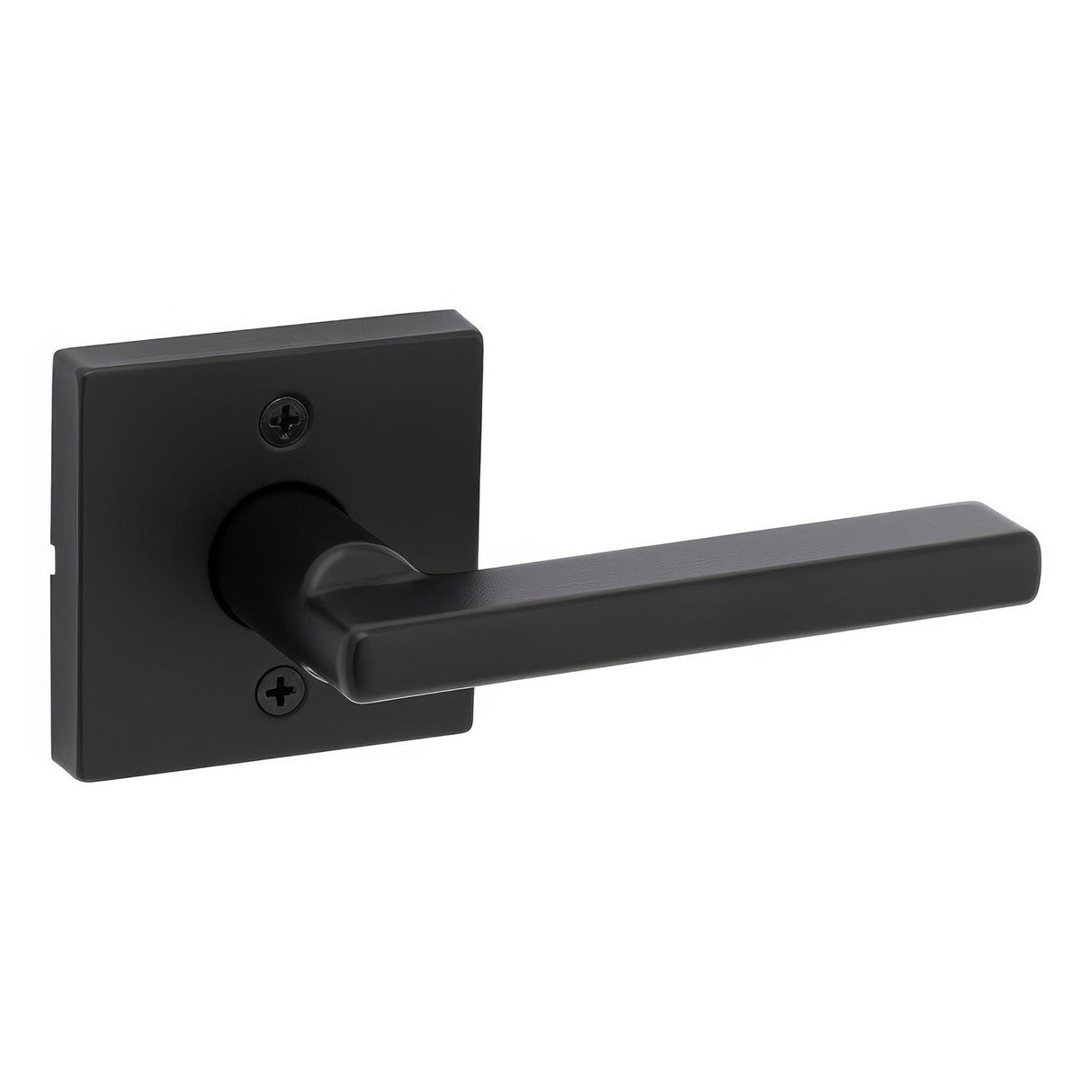 Kwikset 788HFLSQT-4 Halifax Half Dummy Door Lever with Square Rose Satin Brass