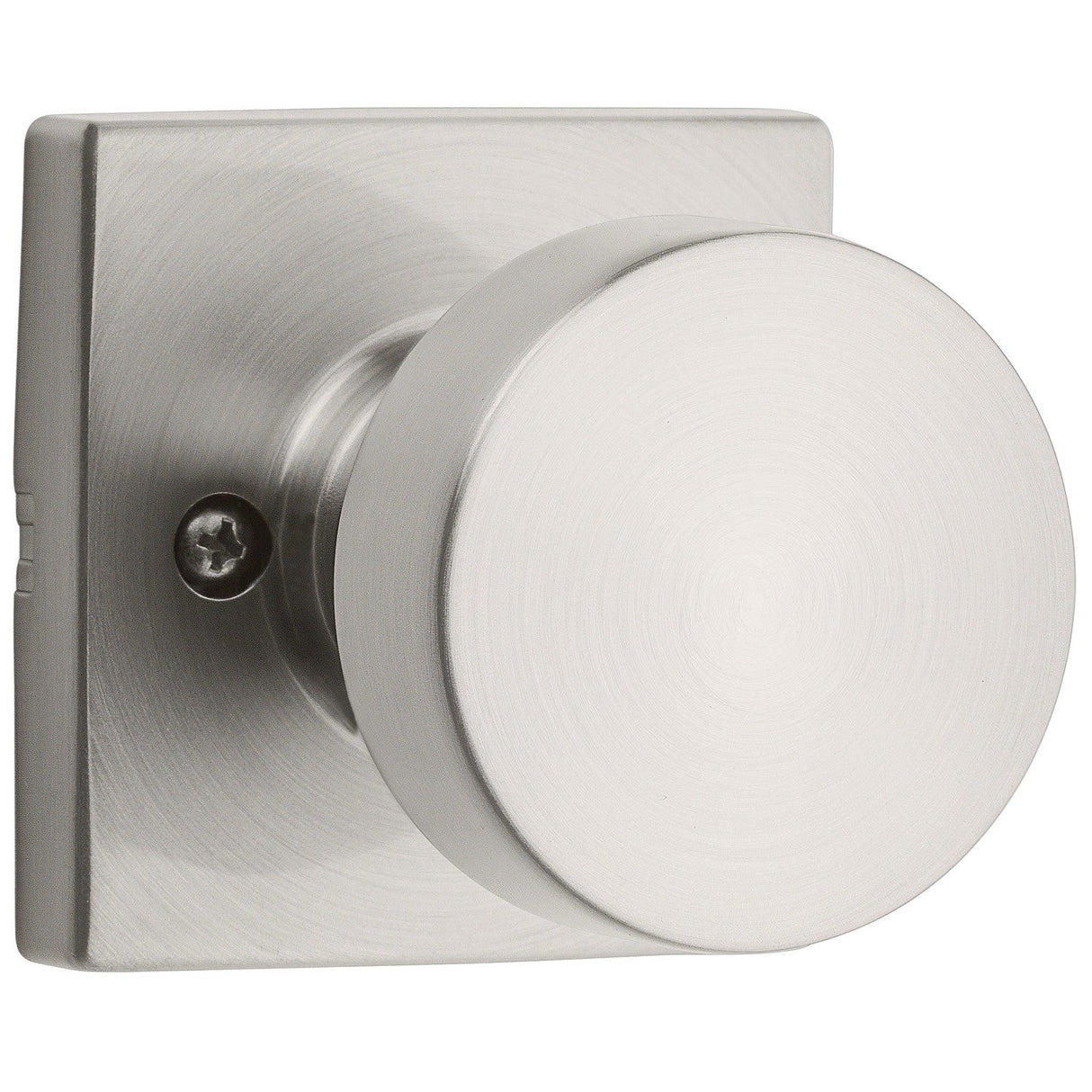 Kwikset 788PSKSQT-15 Pismo Half Dummy Door Lever with Square Rose Satin Nickel