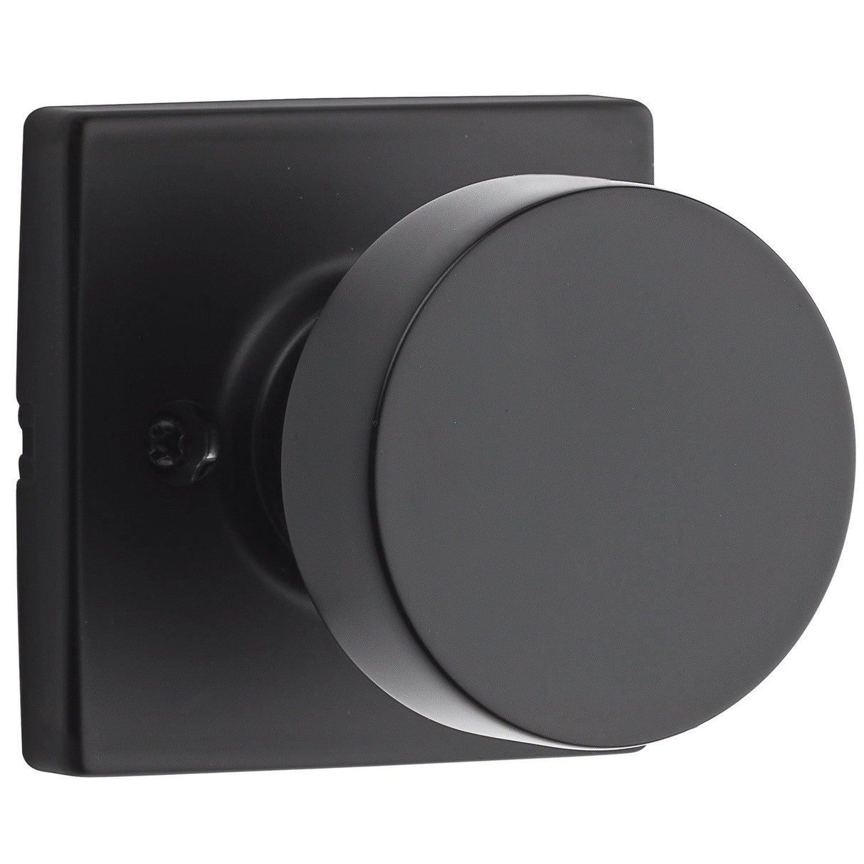 Kwikset 788PSKSQT-514 Pismo Half Dummy Door Lever with Square Rose Matte Black