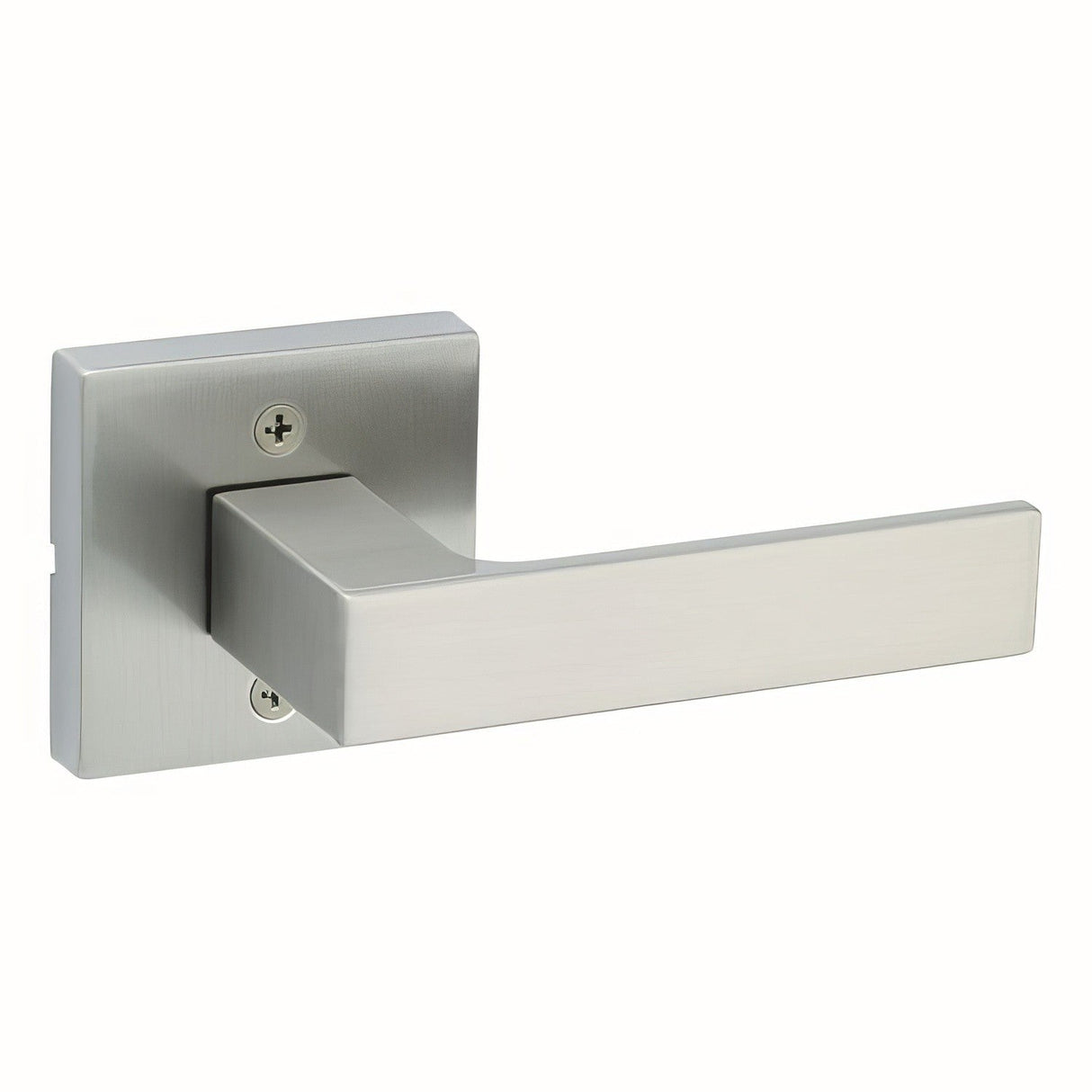 Kwikset 788SALSQT-15 Singapore Half Dummy Door Lever with Square Rose Satin Nickel
