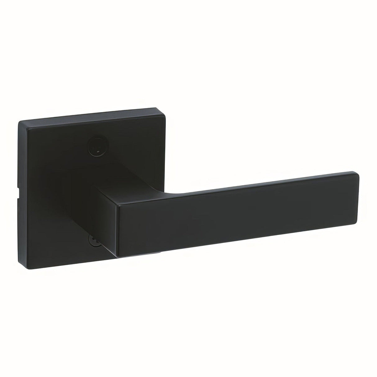 Kwikset 788SALSQT-514 Singapore Half Dummy Door Lever with Square Rose Matte Black