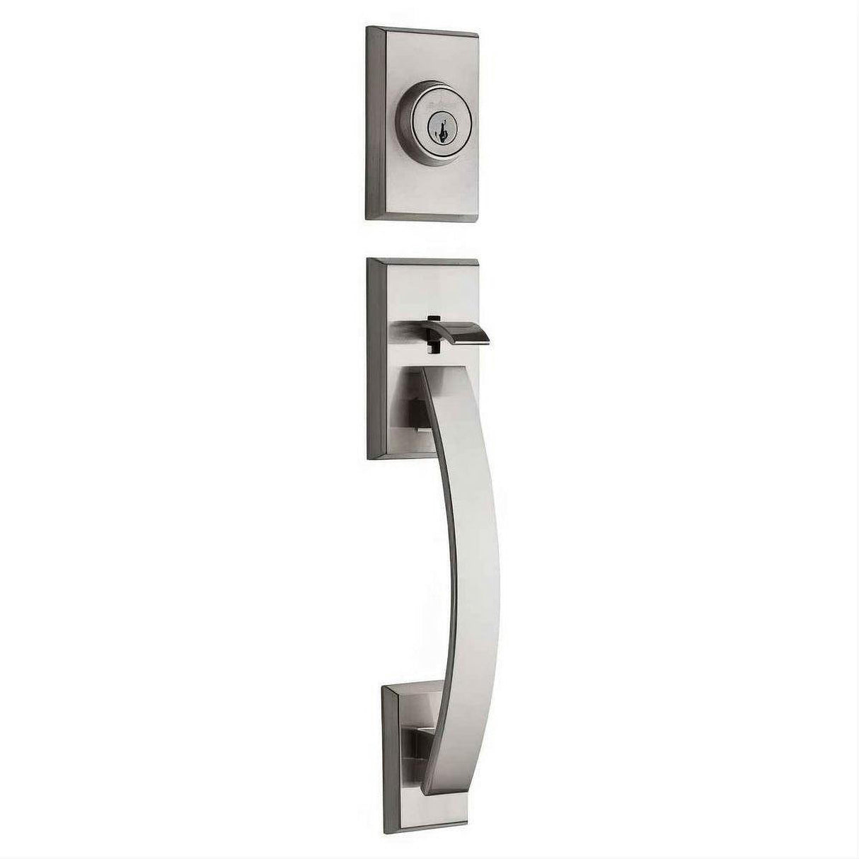 Kwikset 800TVHLIP-11PS.STRKP-514.STRKP Tavaris Single Cylinder Exterior Handleset with 6AL Latch and STRKP Strike Pack which includes Square Corner, Round Corner and 5303 Round Corner Full Lip Strikes Venetian Bronze