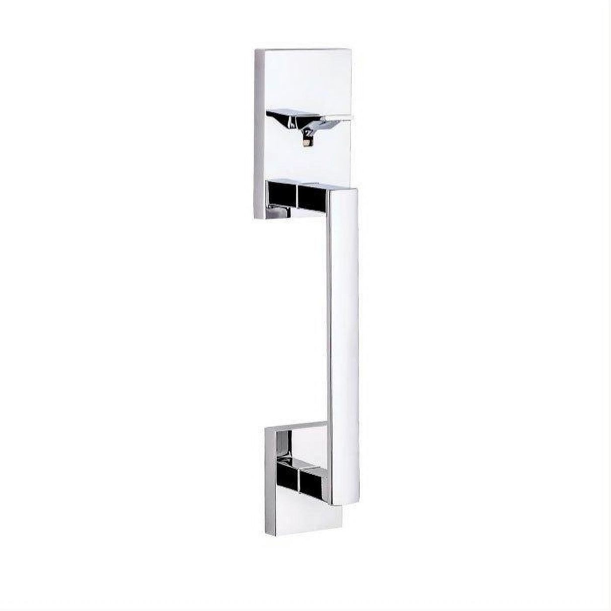 Kwikset 814SCE-26 San Clemente Handle Only; No Deadbolt with RCAL Latch and RCS Strike Bright Chrome
