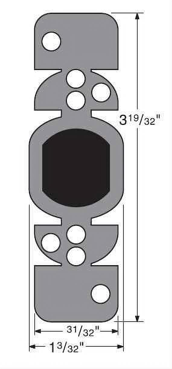 Kwikset 81640-003 Plastic Strike Box for All Deadbolt Strikes