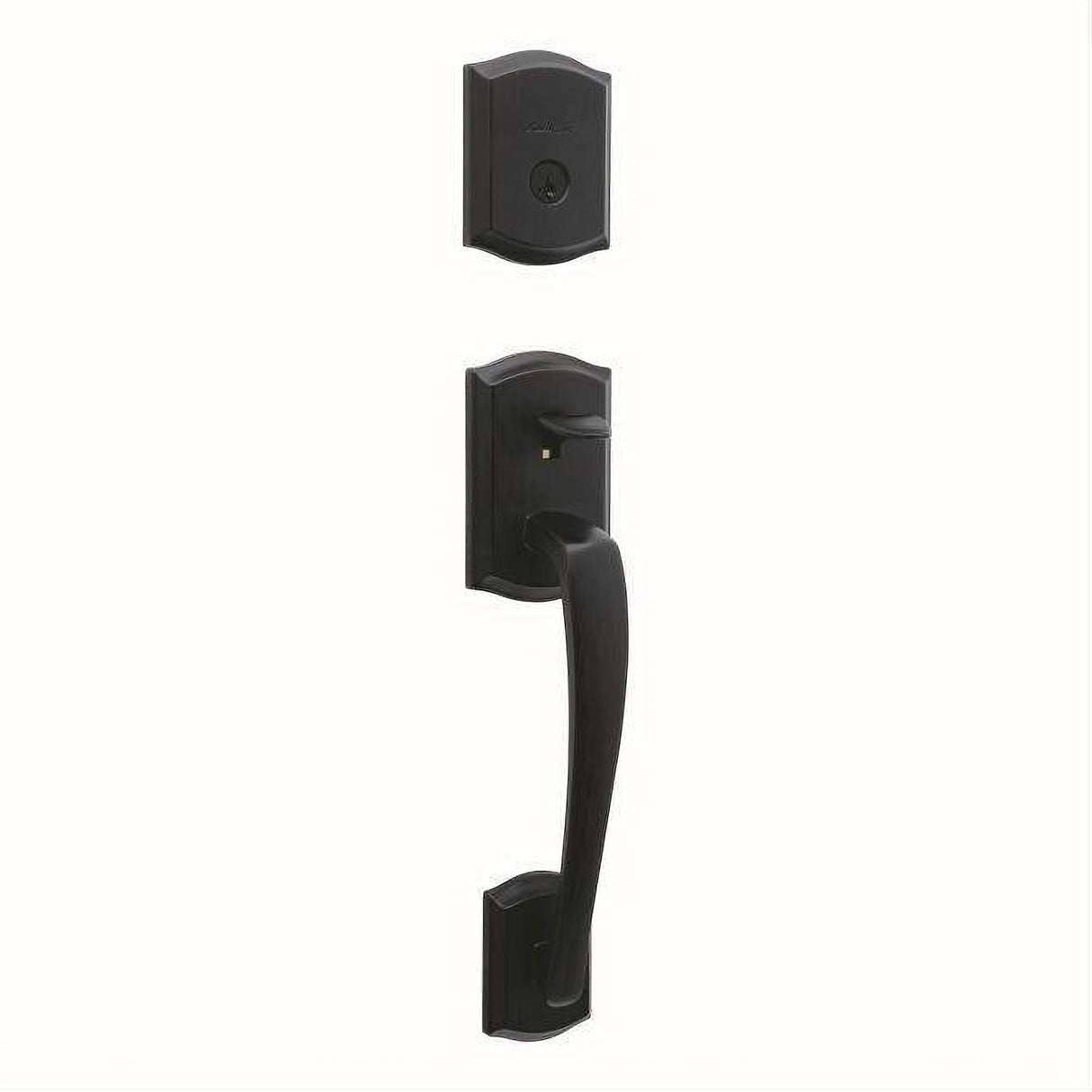 Kwikset 818PTHLIP-11PS.STRKP Single Cylinder Prescott Exterior Handleset with SmartKey Venetian Bronze