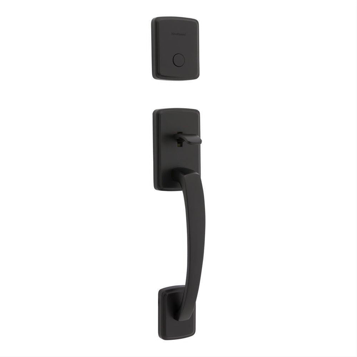 Kwikset 819BFHLIP-514 Brentford Handleset Trim Matte Black