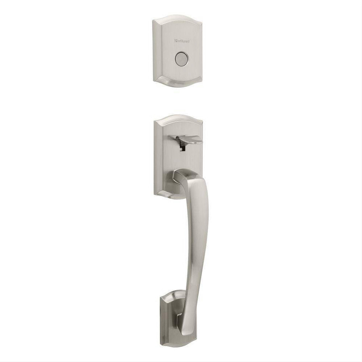 Kwikset 819PTHLIP-15 Dummy Prescott Exterior Handleset Trim Satin Nickel