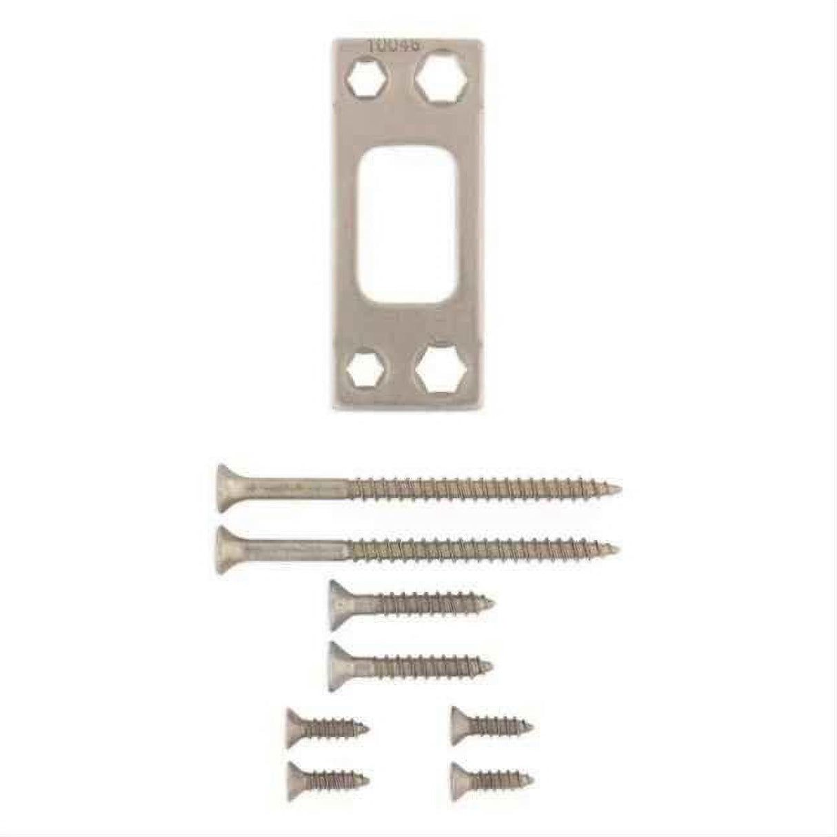 Kwikset 820049-005-00 Square Corner Deadbolt Strike Satin Nickel