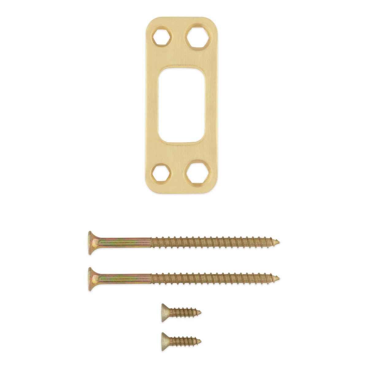 Kwikset 820050-007 Round Corner Deadbolt Strike - Venetian Bronze