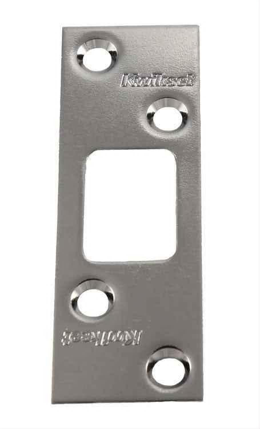 Kwikset 83222-026 3-5/8" Square Deadbolt Strike for Clear Pack Bright Brass