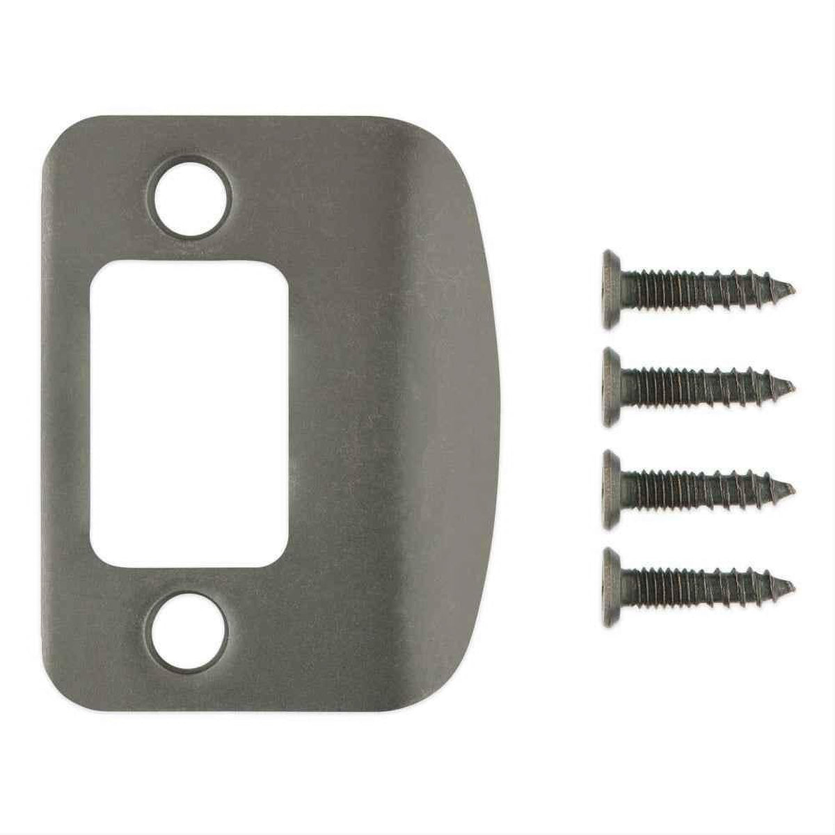 Kwikset 83796-025 Radius Corner Full Lip Strike - Gunmetal