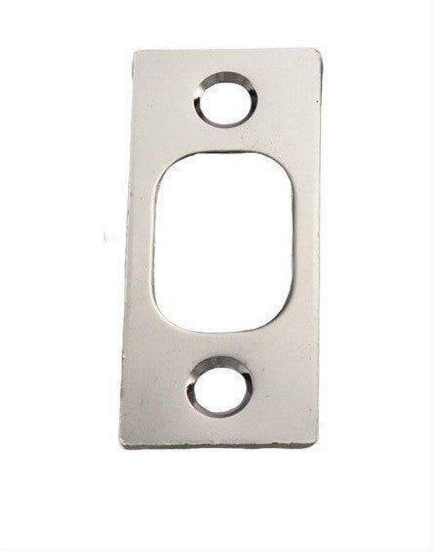 Kwikset 85072-004 1" x 2-1/4" Square Corner Deadbolt Strike for US26 Bright Chrome and US26D Satin Chrome Bright Chrome / Satin Chrome