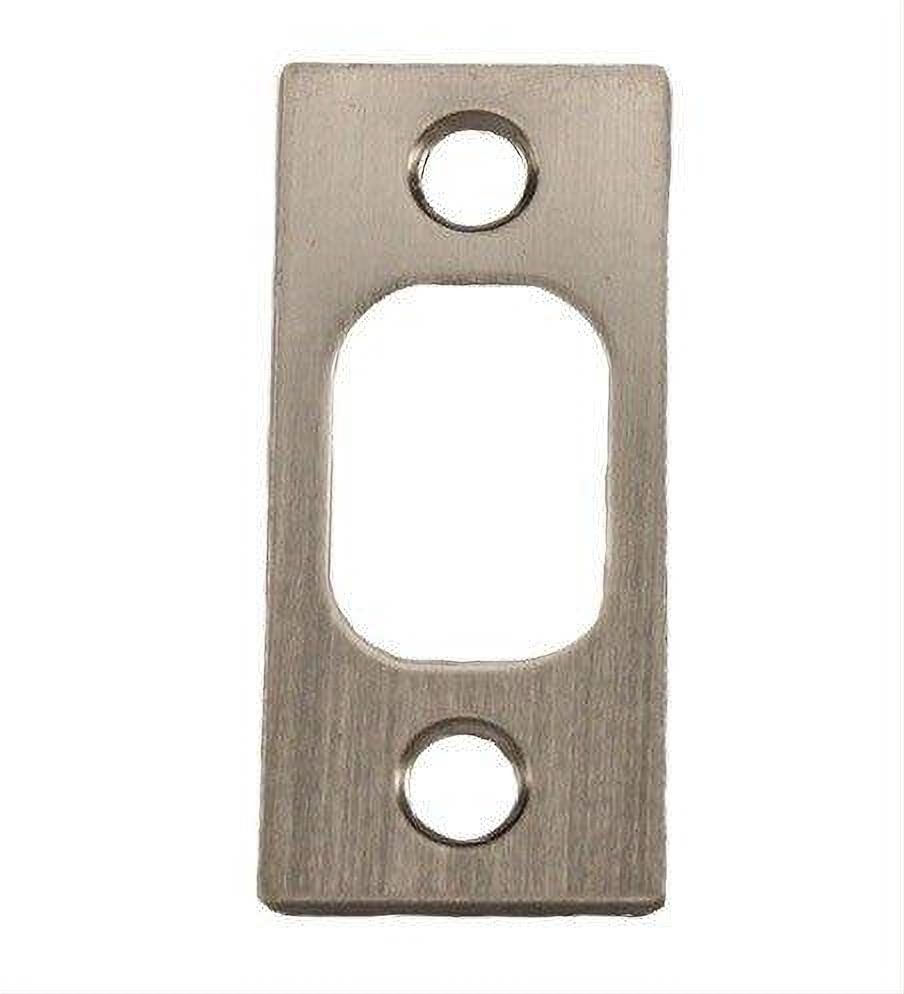 Kwikset 85072-019 1" x 2-1/4" Square Corner Deadbolt Strike Satin Nickel