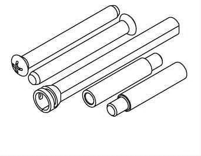 Kwikset 86130-006 Thick Door Screw Pack for 665 / 875 for US26 Bright Chrome and US26D Satin Chrome Bright Chrome / Satin Chrome